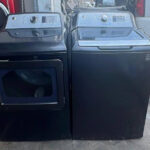 Blue GE Gas Electric Washer Dryer Set FREE Delivery