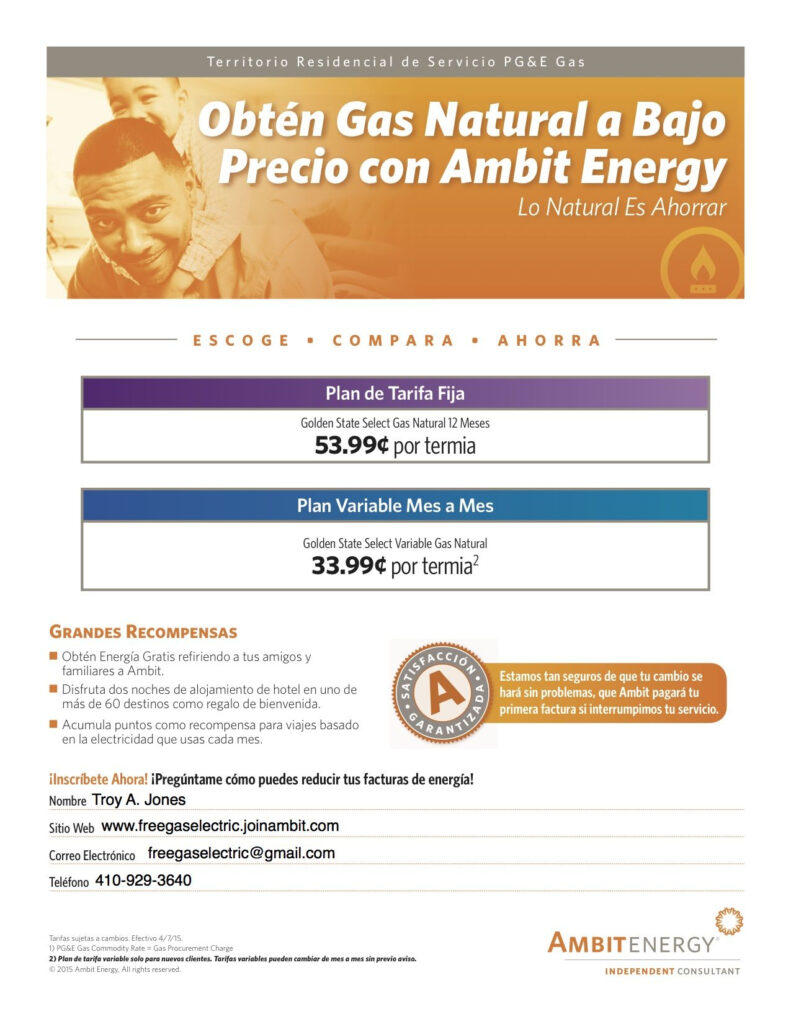 California Ambit Energy Free Energy Energy