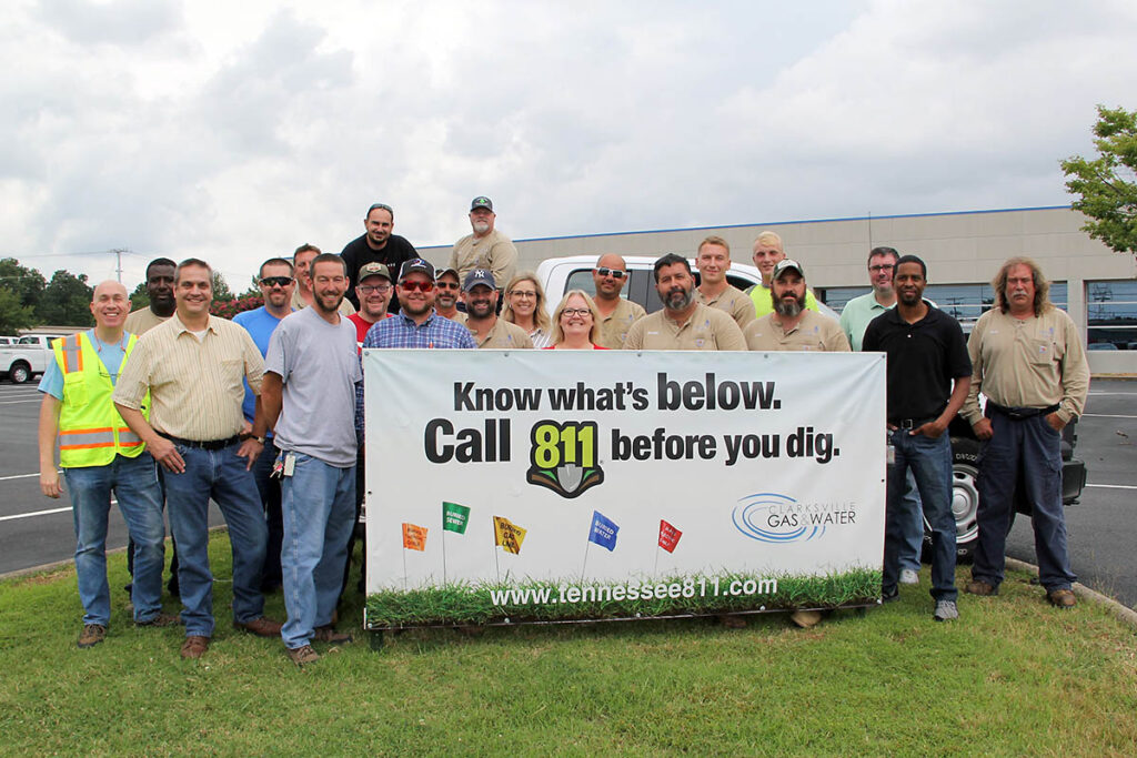 Clarksville Gas And Water Department Says Before You Dig Call 811 