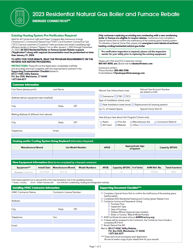 Connecticut Rebates