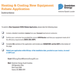 Dominion Energy Appliance Rebate Form Printable Rebate Form