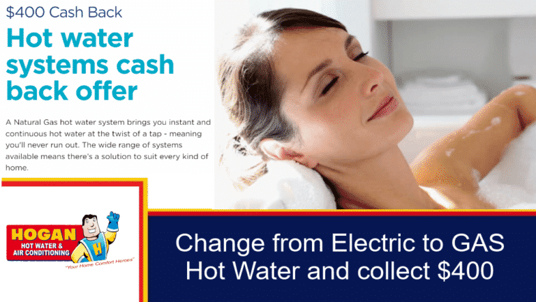 Electric To Gas Hot Water 400 Cashback Hogan Hot Water And Air 