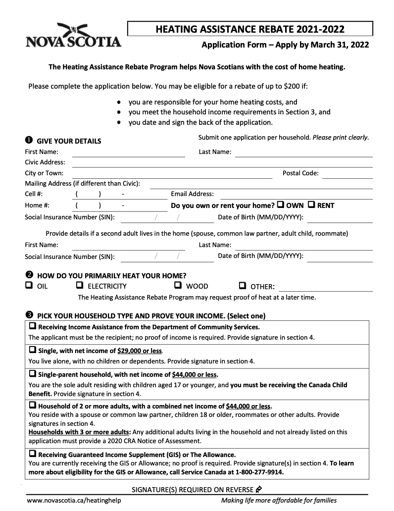 Heating Rebate Victoria Printable Rebate Form