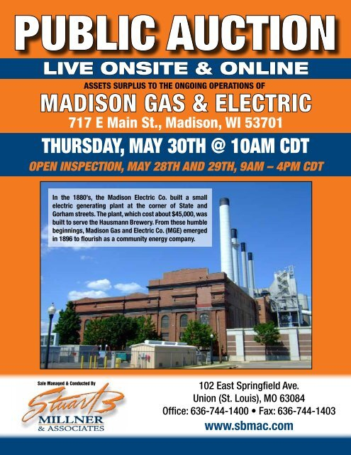 MadISon GaS ElEctrIc Stuart B Millner Associates