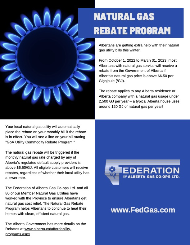 Natural Gas Rebate Program Smoky Lake Gas Rebates