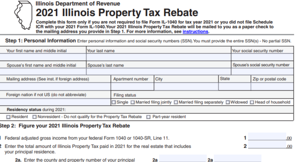 Retirees Need To Take Action For Latest Property Tax Rebate NPR Illinois