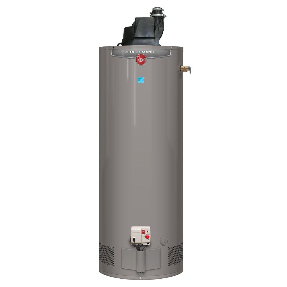 Rheem Performance 50 Gal Tall 6 Year 42 000 BTU Natural Gas Power Vent 