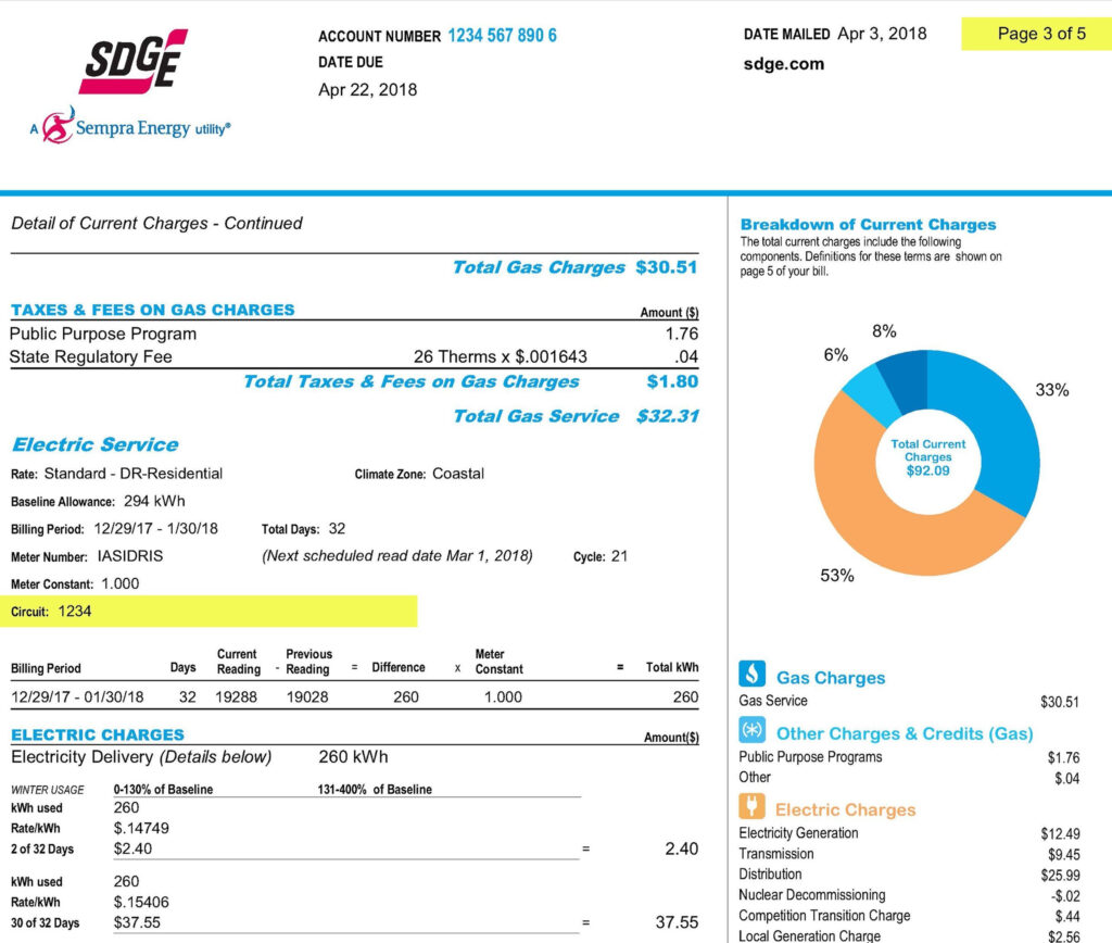 Sdg E Bill Matrix Pay Online Payment Options San Diego Gas Electric