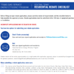 Texas Gas Service Rebates Printable Rebate Form