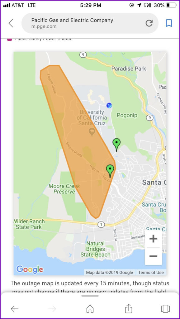 Ugi Gas Outage Map Map Resume Examples