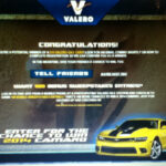 Winner In The Valero s Rumble With Bumblebee Camaro Giveaway Win A