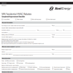 Xcel Energy Rebate Form By State Printable Rebate Form